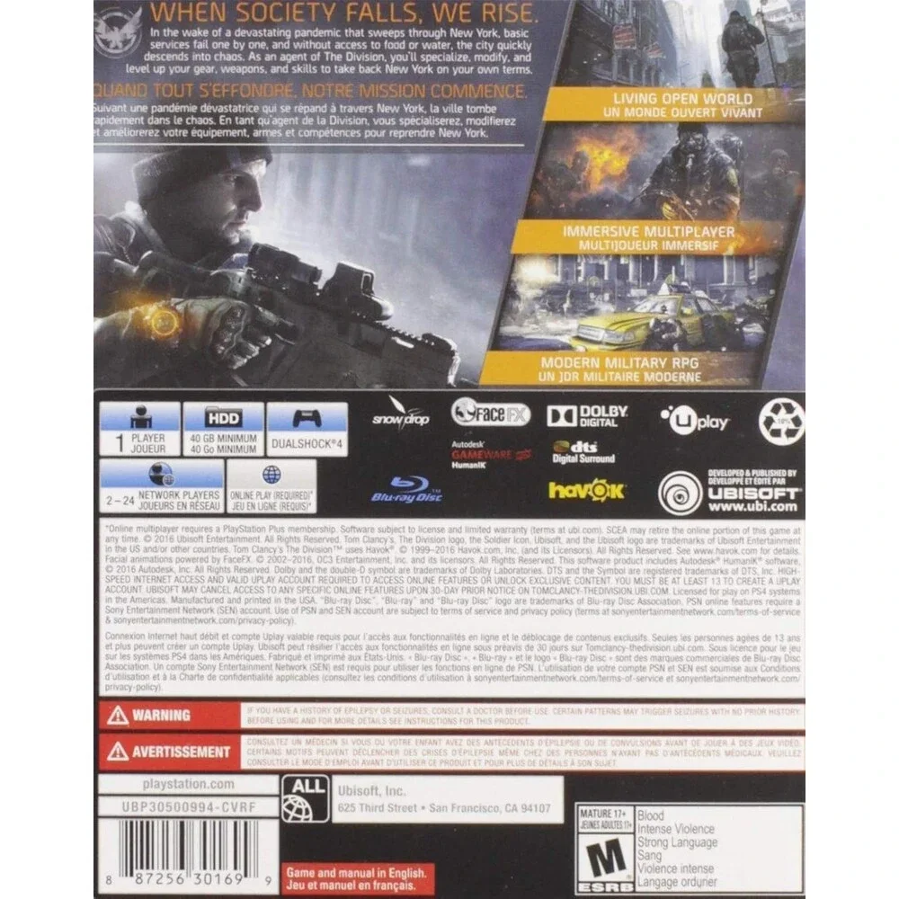 Tom Clancy's The Division - PlayStation 4
